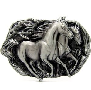 New Western silver horse farrier belt buckle